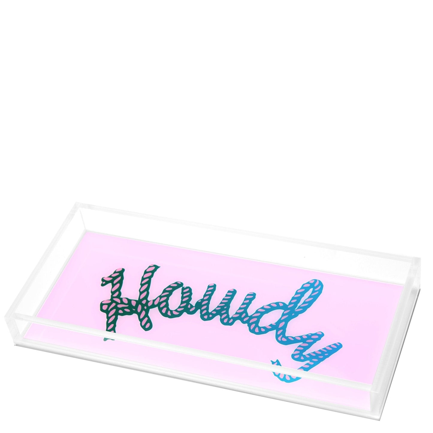Pink Howdy Acrylic Tray