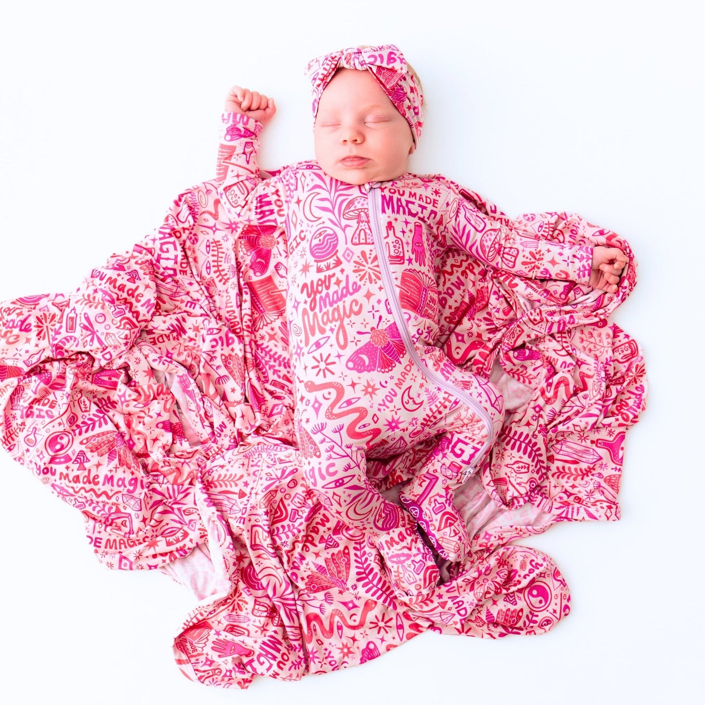 The Forever Swaddle Blanket | Mystic Mama (Pink)
