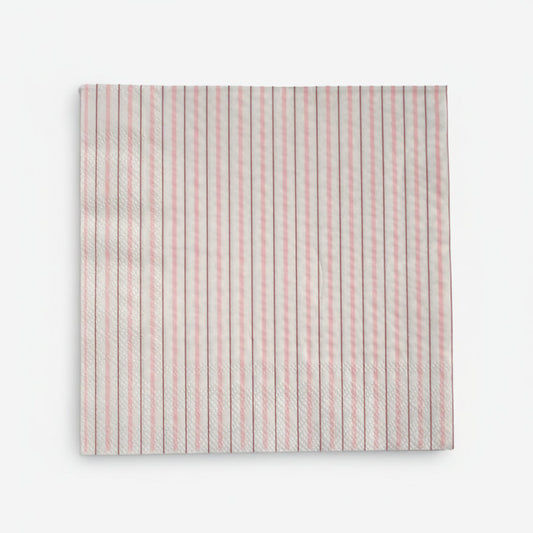 Pink Fine Stripes Napkins (Set of 16)