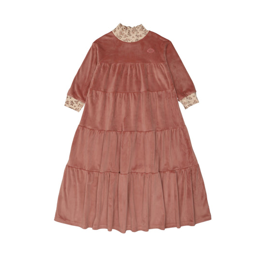 Velour Robe- Dusty Pink