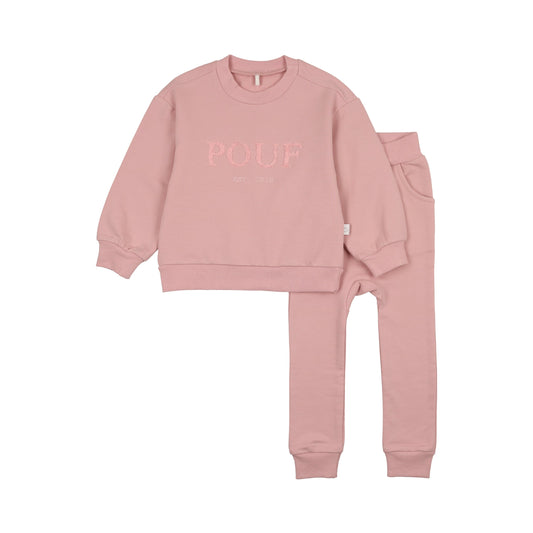 Pouf Sweatsuit- Pink