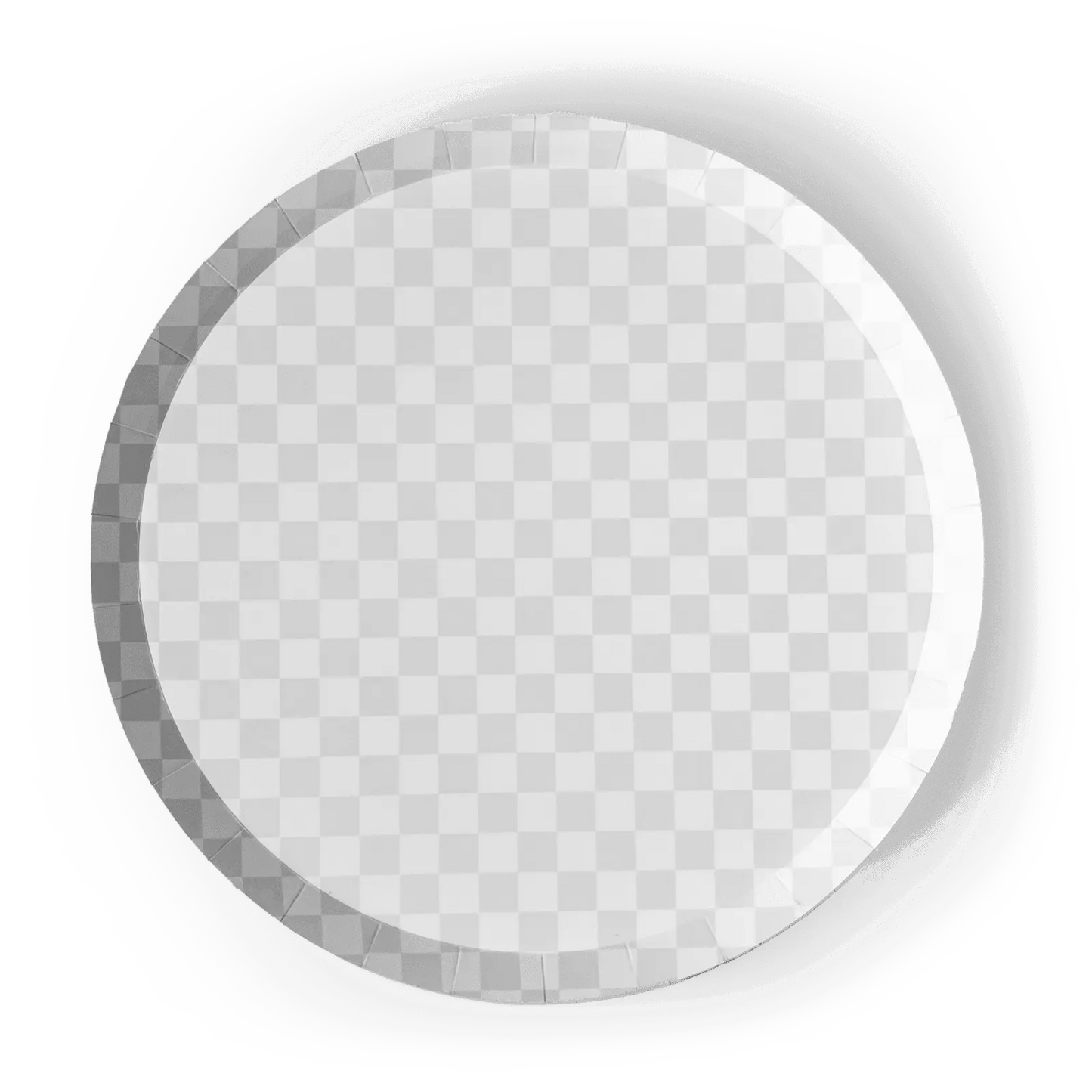 Premium Checkered Light Gray Plate (8pcs)