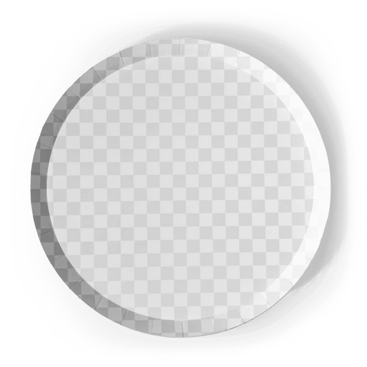 Premium Checkered Light Gray Plate (8pcs)