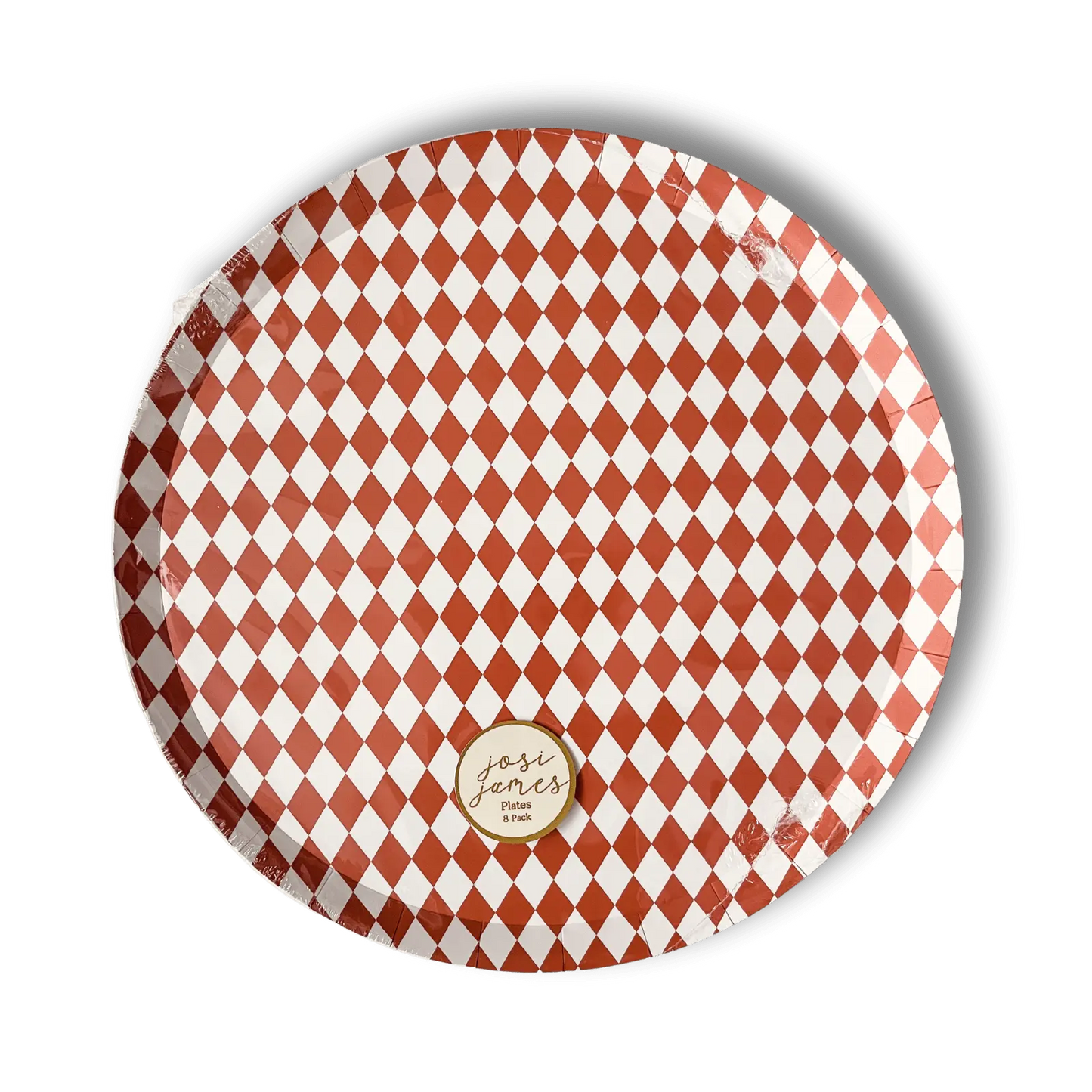 Premium Orange Bavarian Check Plate, (8pcs)