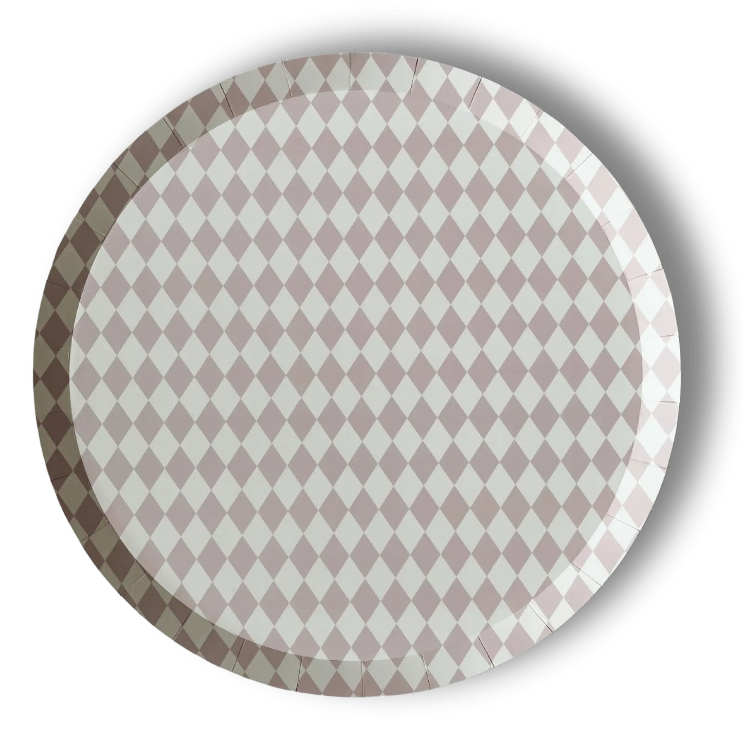 Premium Pink Bavarian Check Paper Party Plate (8pcs)