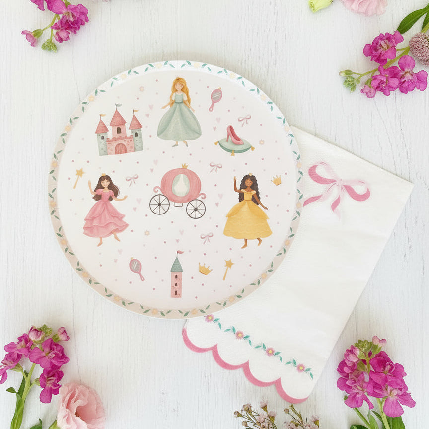 Princess Dessert Plates  8" (Set of 8)
