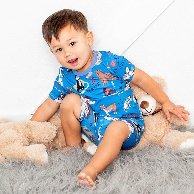 Puppy Pals Blue Shorts PJs