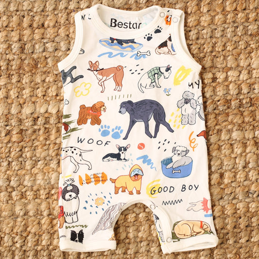 Puppy Pals White Shortall