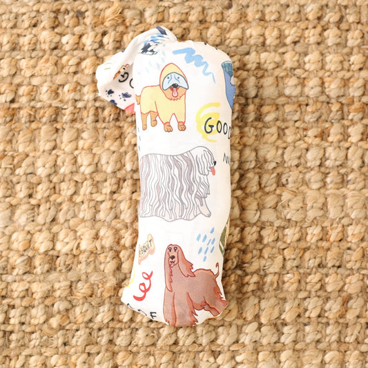 Puppy Pals White Swaddle