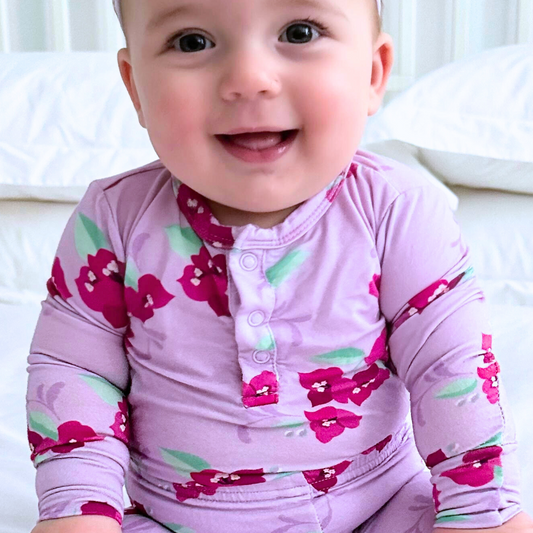 Amalfi Coast Pink Flower Two-Piece Set