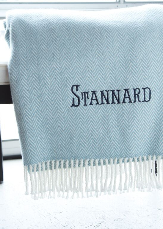 Herringbone Plush Throw