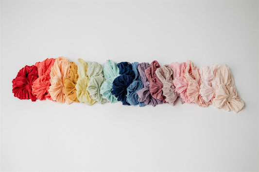 Rainbow Ruffled Baby Headband Collection | 16 Boutique Bows | Save 25%