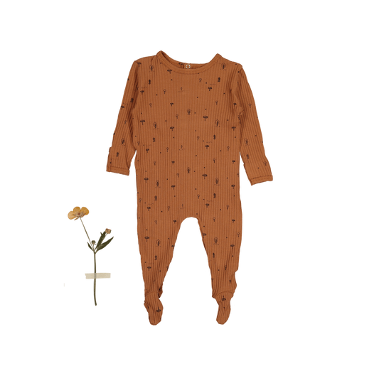 The Printed Romper - Mushroom