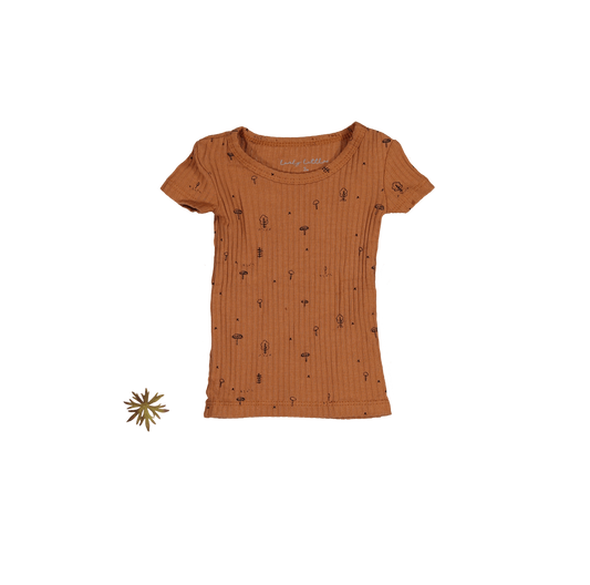 The Printed Short Sleeve Tee - Mushroom