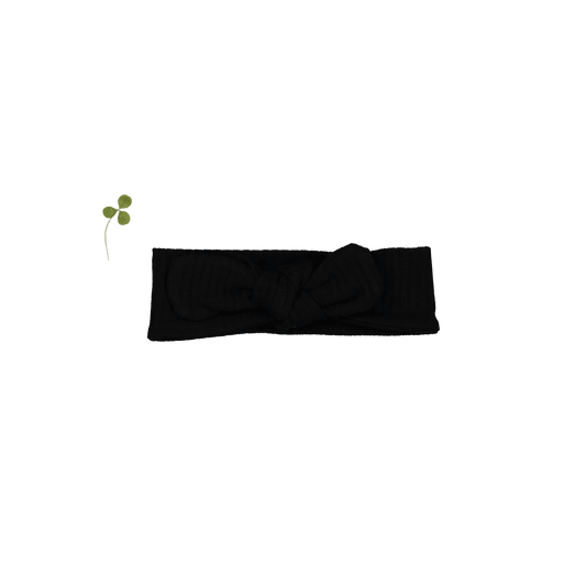 The Headband - Black Ribbed