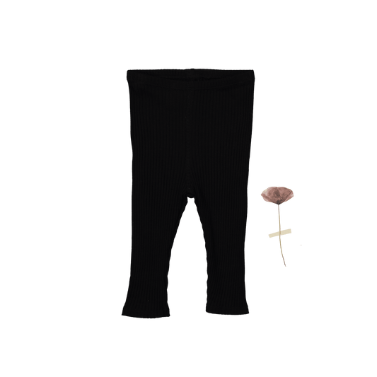 The Legging - Black Ribbed
