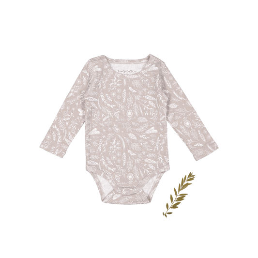 The Printed Long Sleeve Onesie - Signature