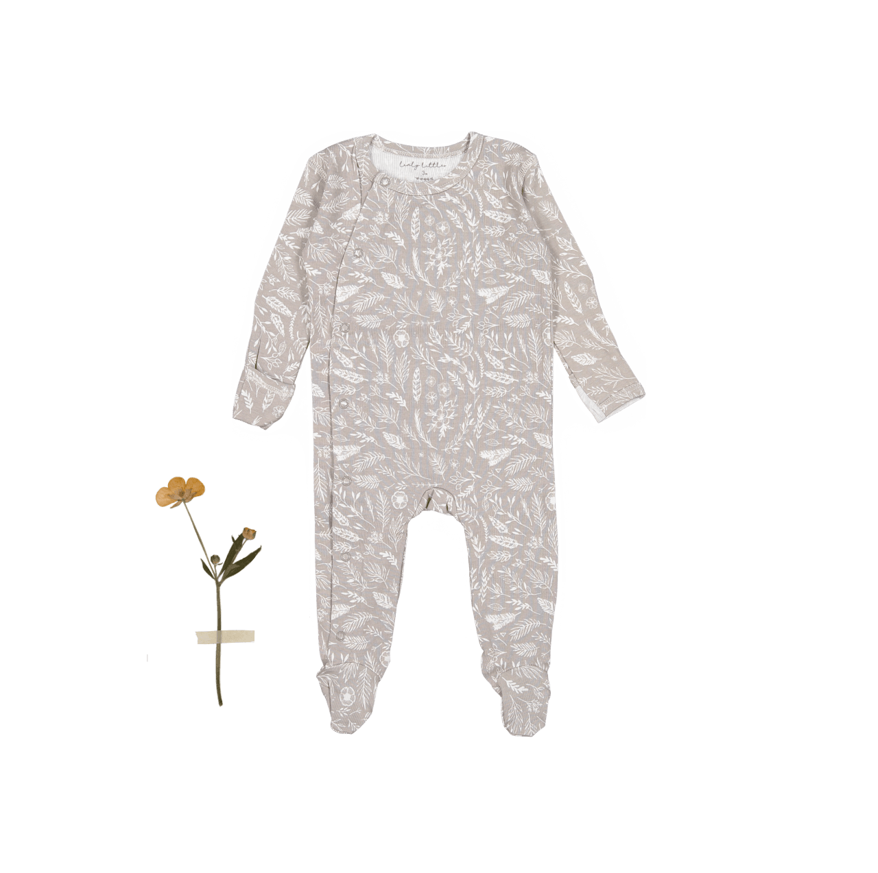 The Printed Snap Romper - Signature