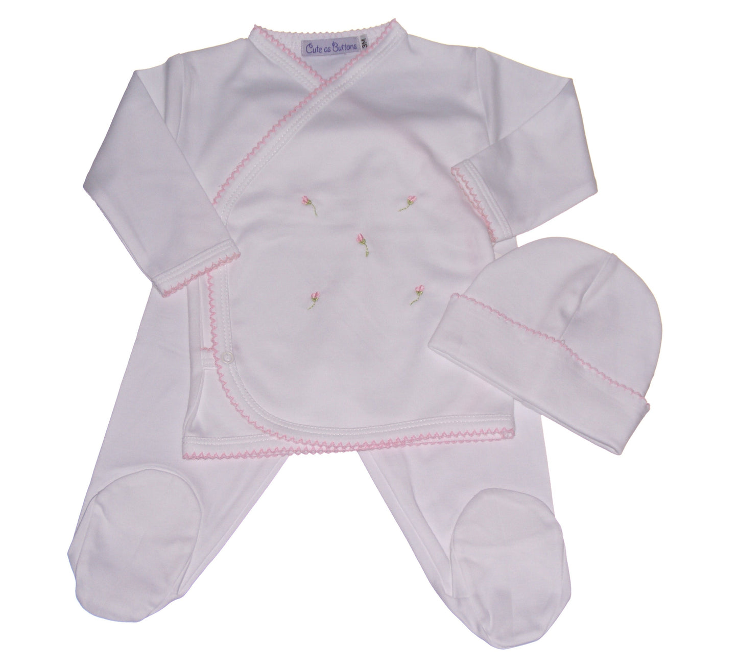 Rosebud Take Me Home Layette 3 piece Set
