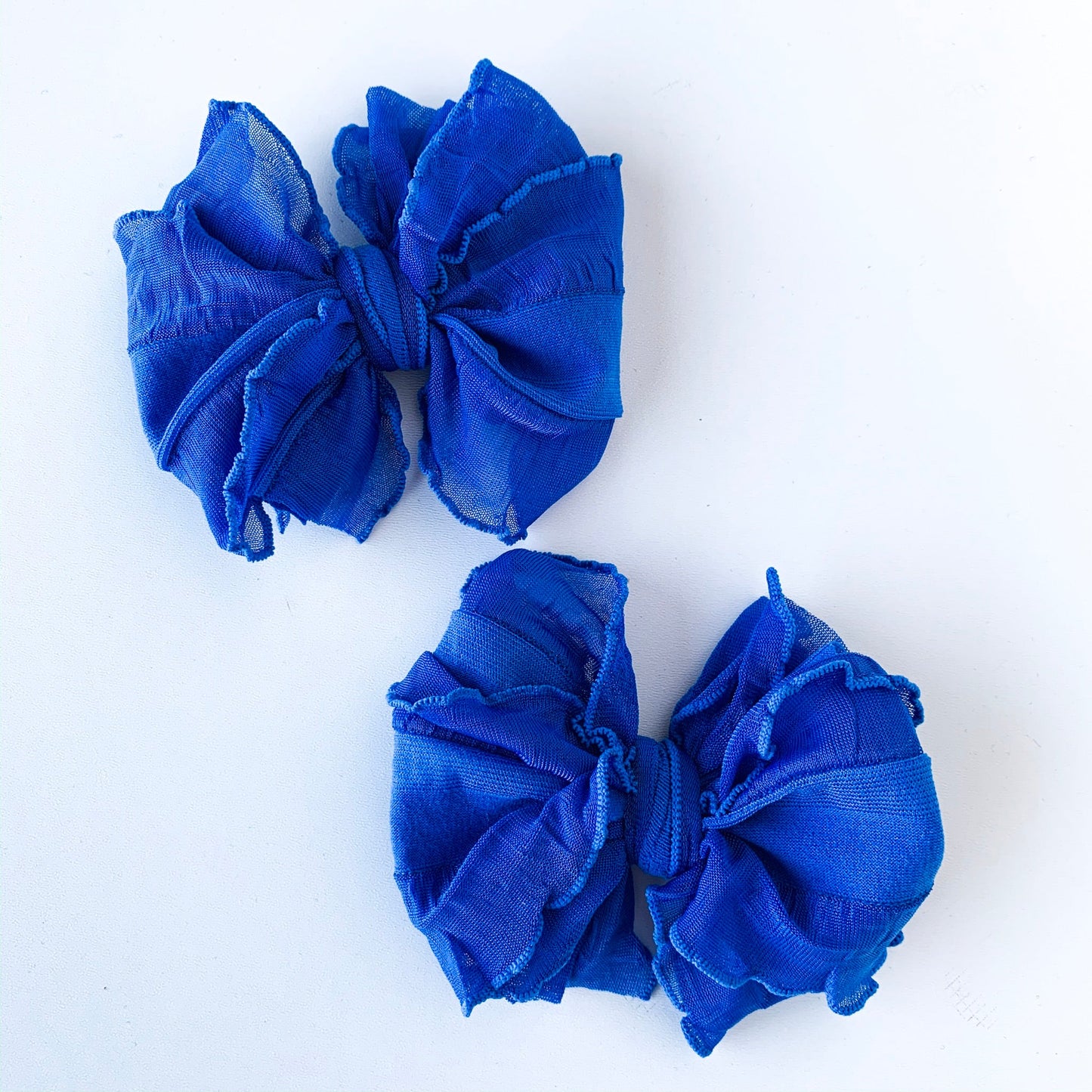 Royal Blue | Ruffled Hair Clip