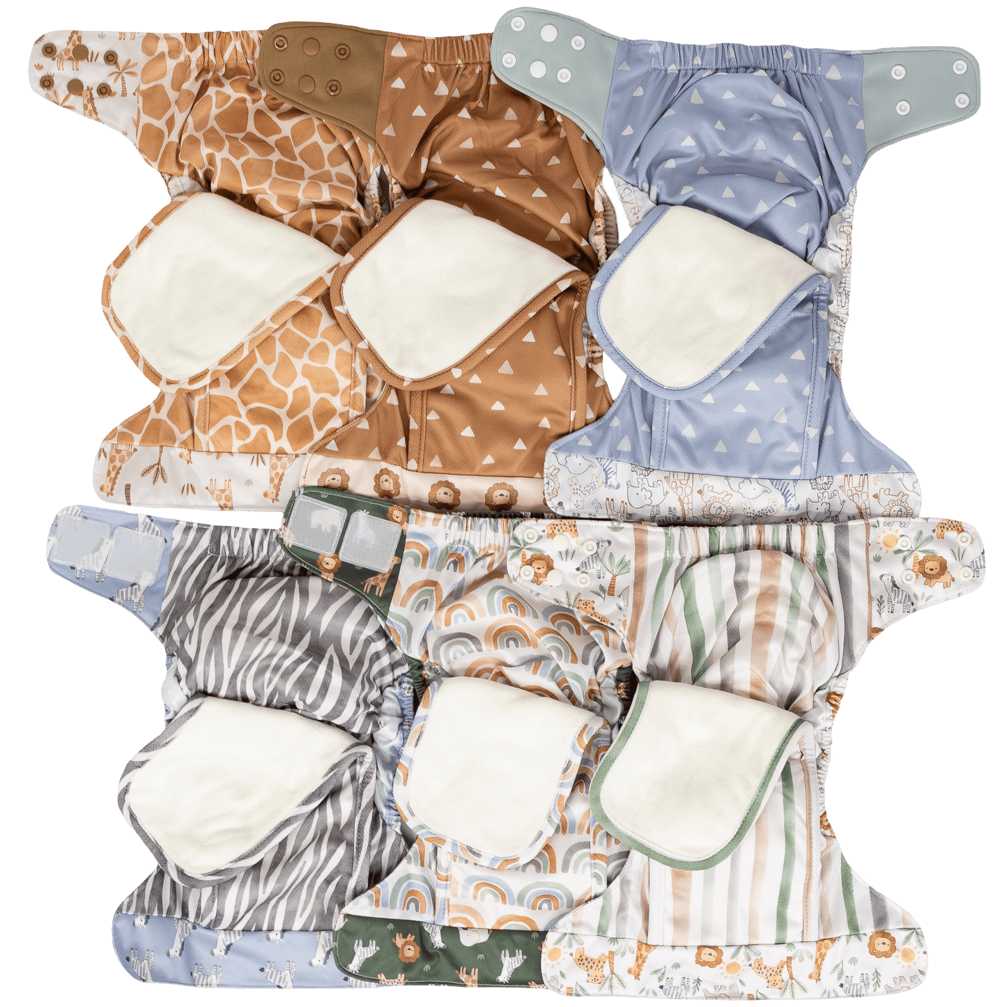 Safari Dreams Ultimate AIO - Cloth Diaper Starter Bundles