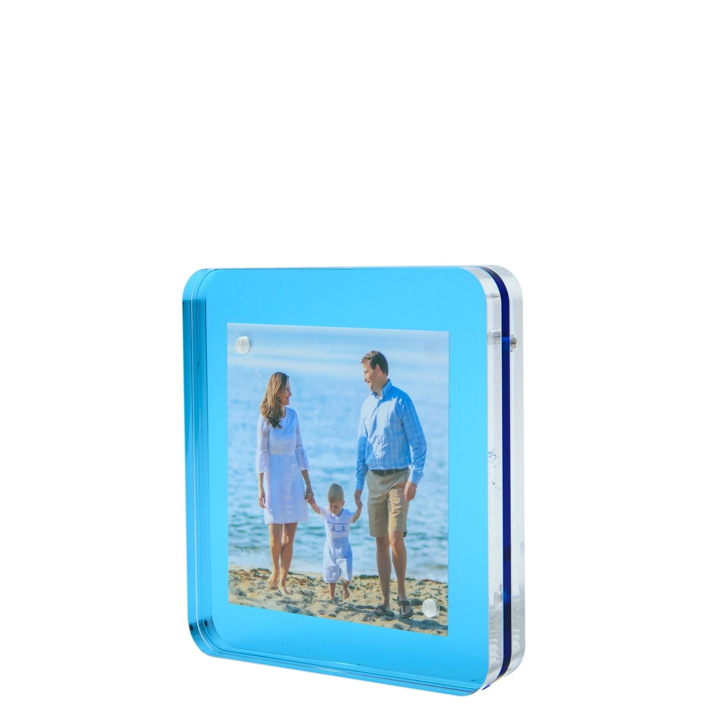 Sapphire Acrylic 4" x 4" Flip Frame