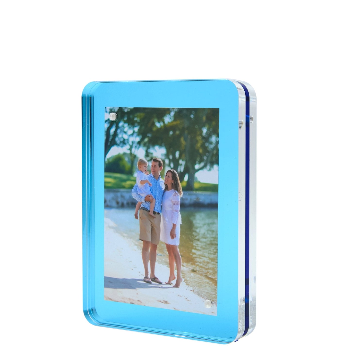 Sapphire Acrylic 4" x 6" Flip Frame