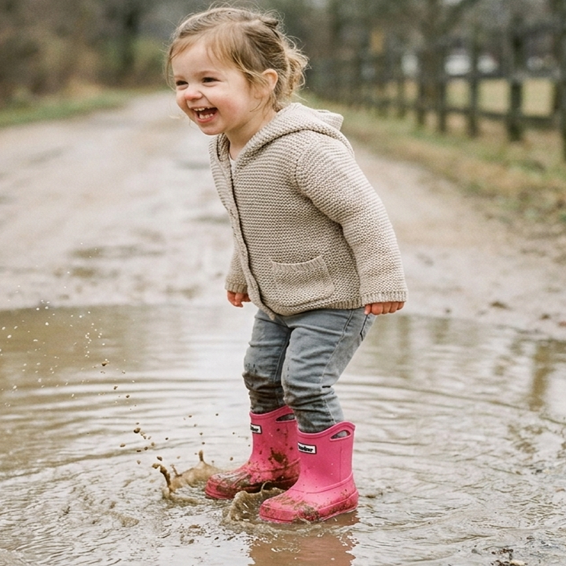 KIDS SCOUT RASPBERRY RAIN BOOT