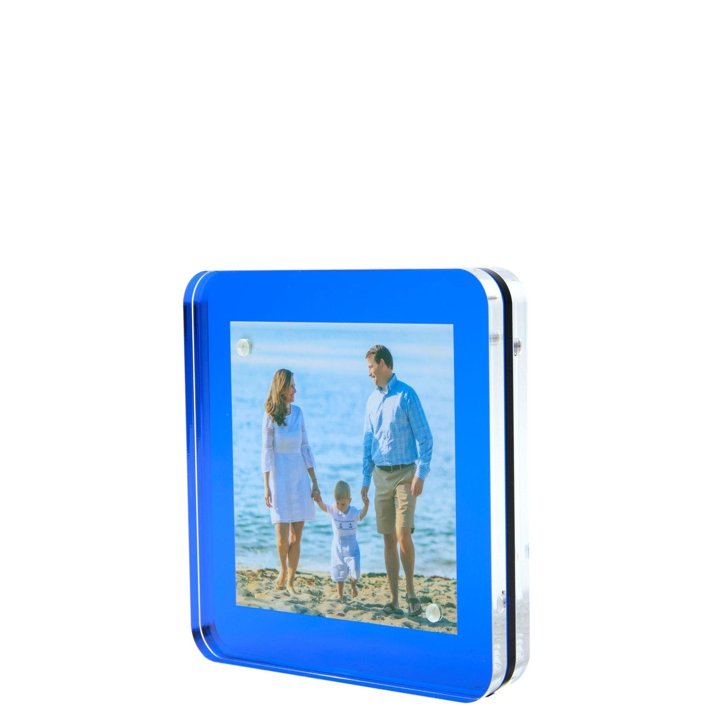Sea Glass Blue Acrylic 4" x 4" Flip Frame