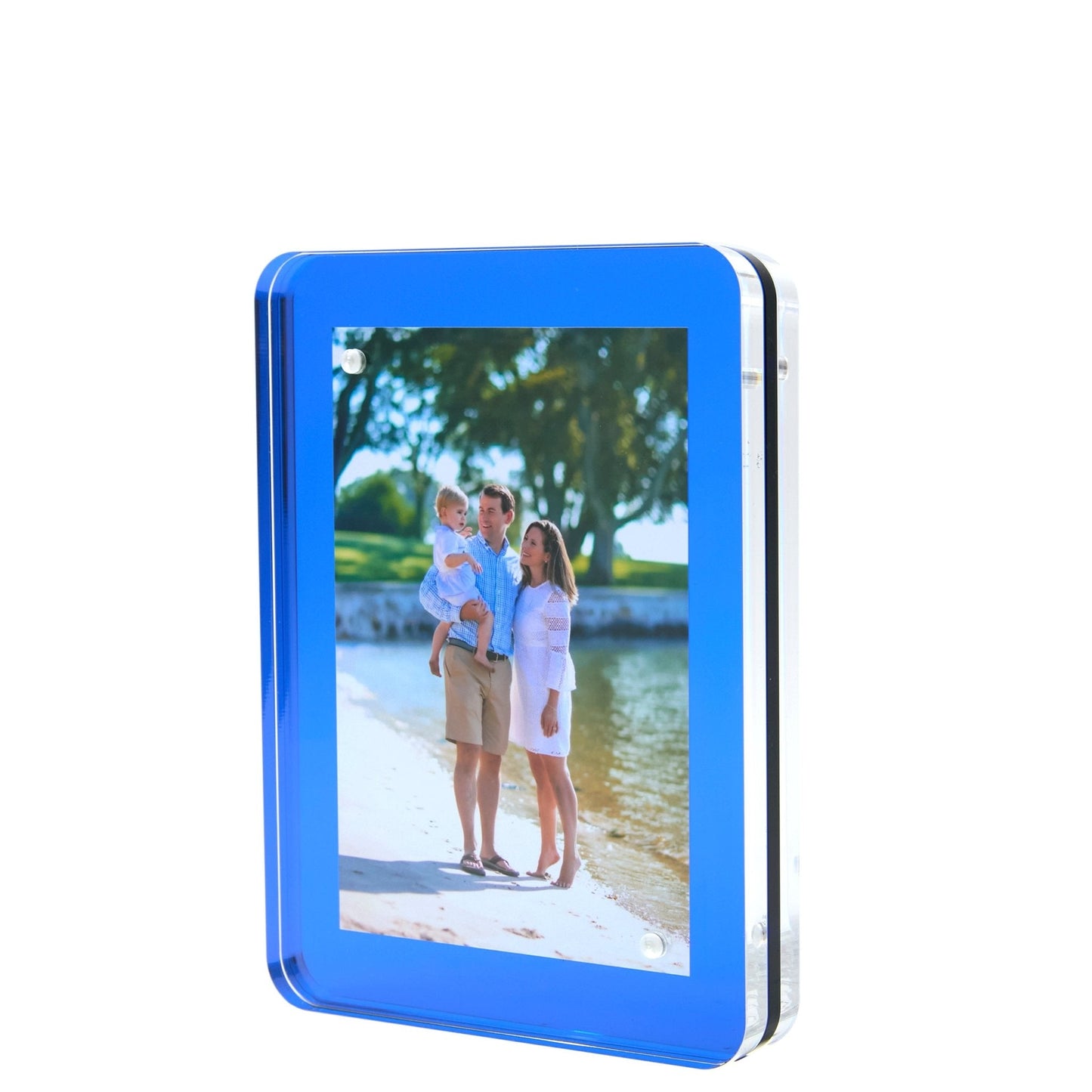 Sea Glass Blue Acrylic 4" x 6" Flip Frame
