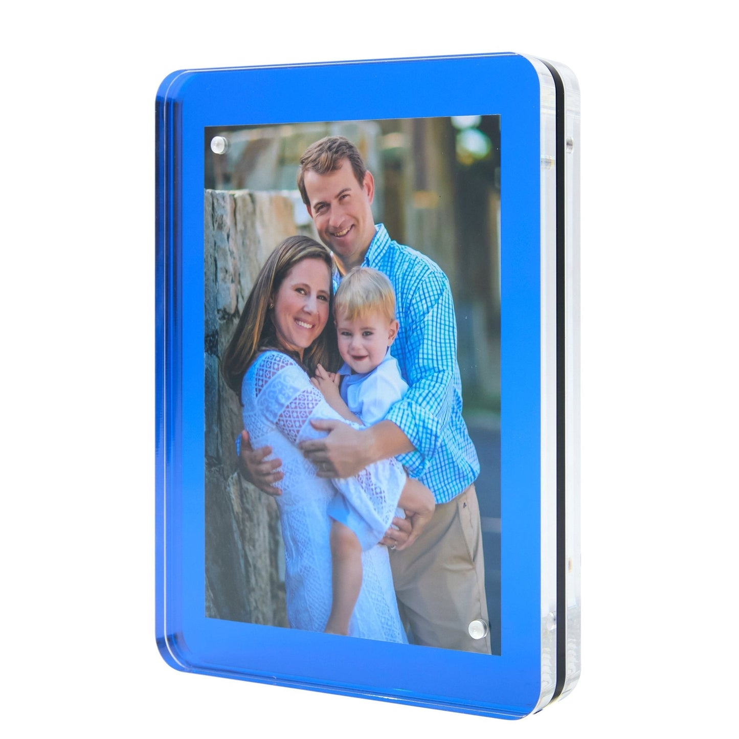 Sea Glass Blue Acrylic 5" x 7" Flip Frame