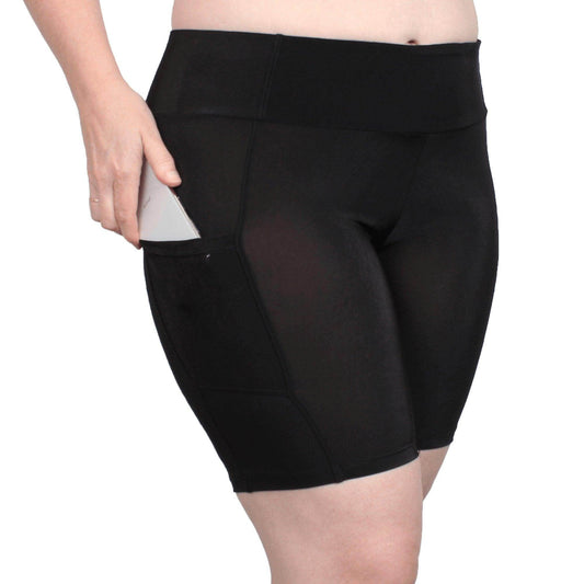 Signature Shortlette Slipshort with 2 Pockets 8" | Black