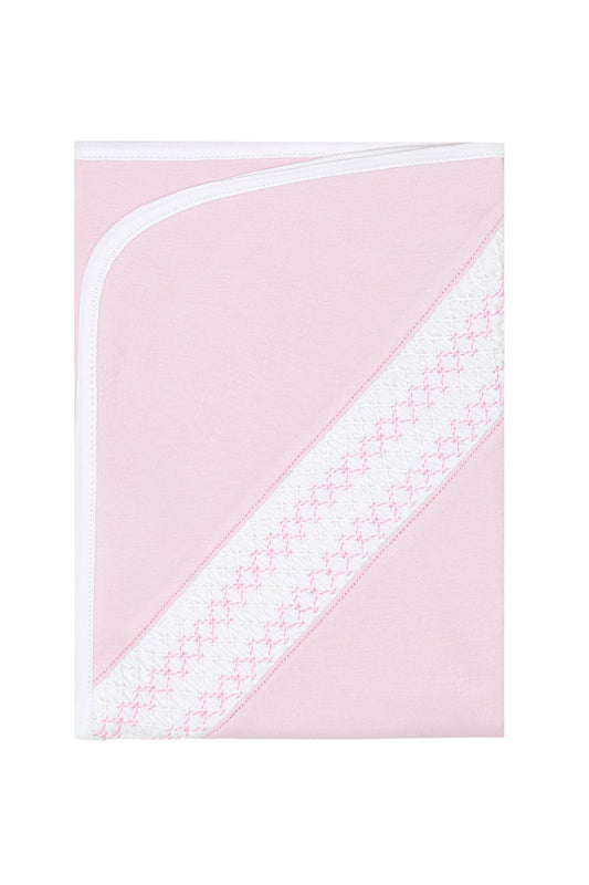 Signature Smocked Girls Receiving Blanket