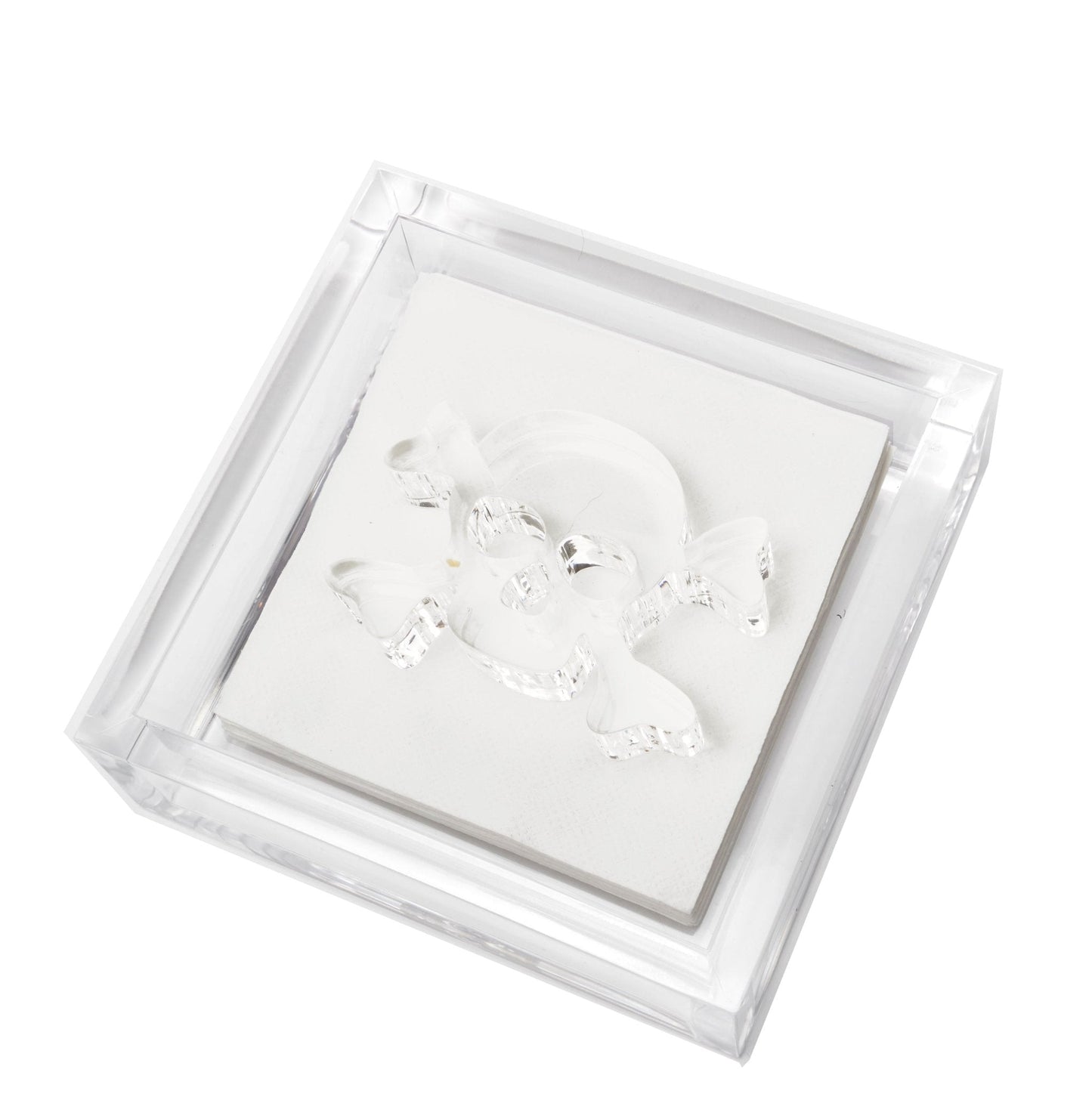 Skull Acrylic Cocktail Napkin Holder