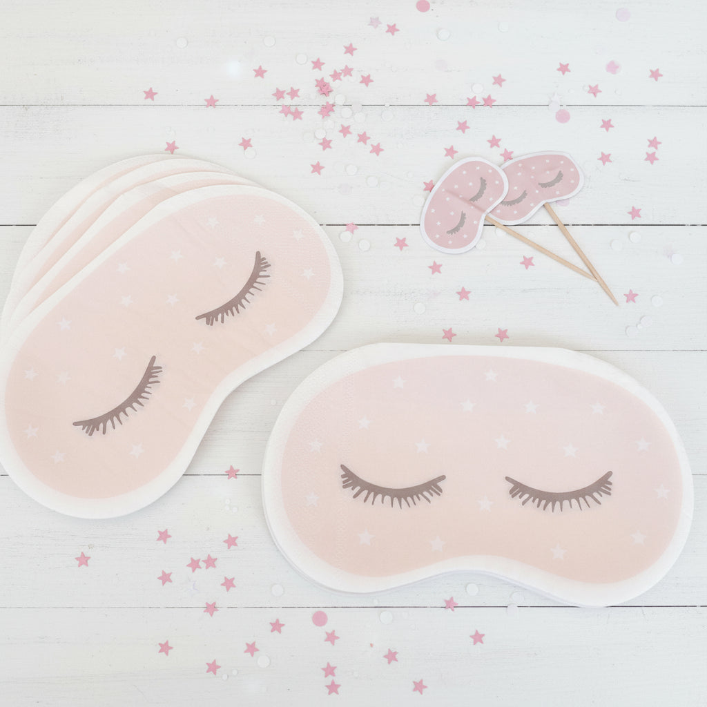 Sleepover Party Supplies Kit – Glamping Birthday | Plates, Cups, Napkins | Party in a Box