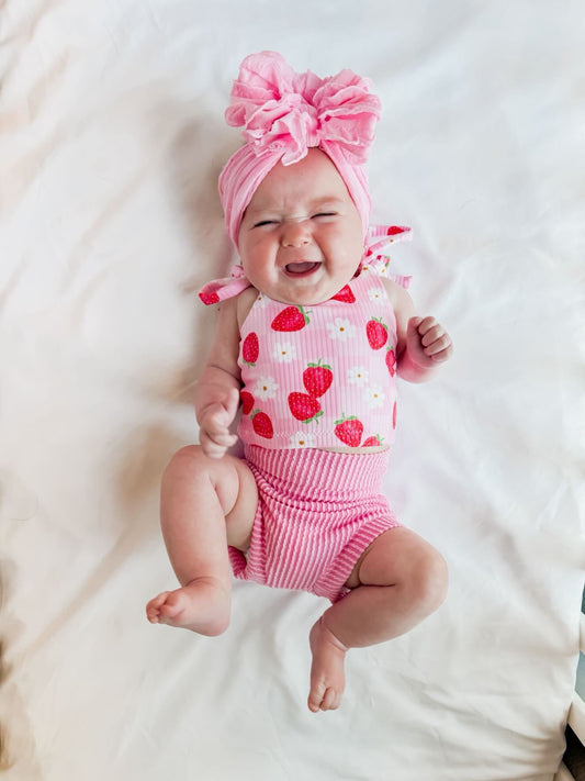 Bubblegum | Signature Ruffled Baby Headband
