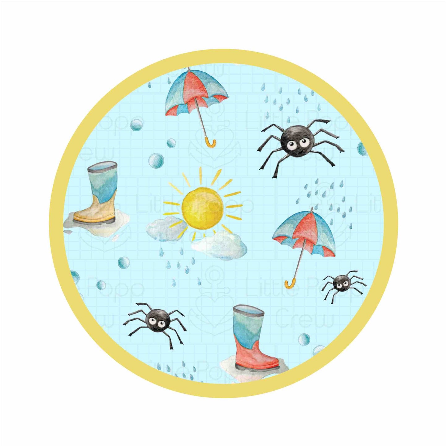 Spring Showers | Two-Piece Bamboo Long Sleeve Toddler & Kids Pajamas