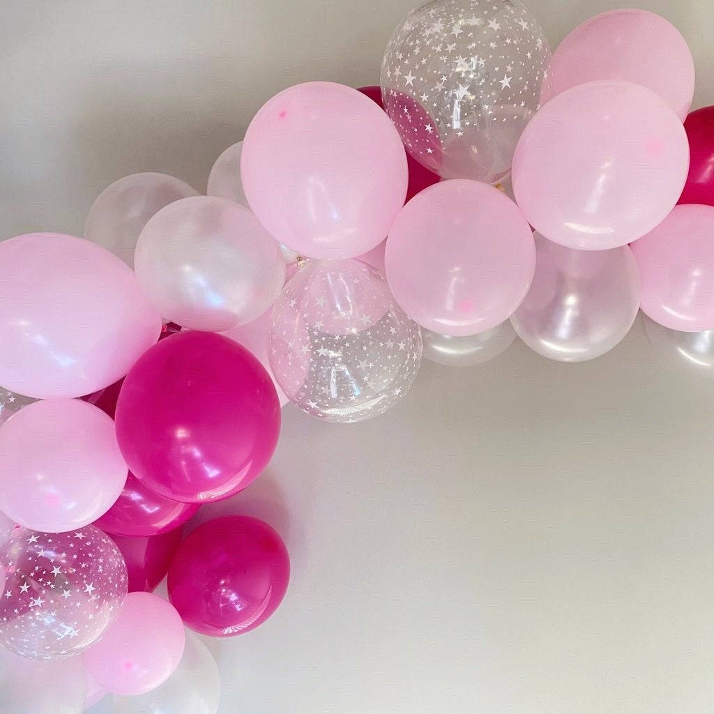 Pink Blend & Stars Balloon Garland Kit (50+ Pack)