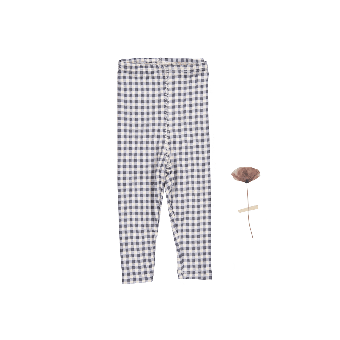 The Printed Legging - Steel Gingham