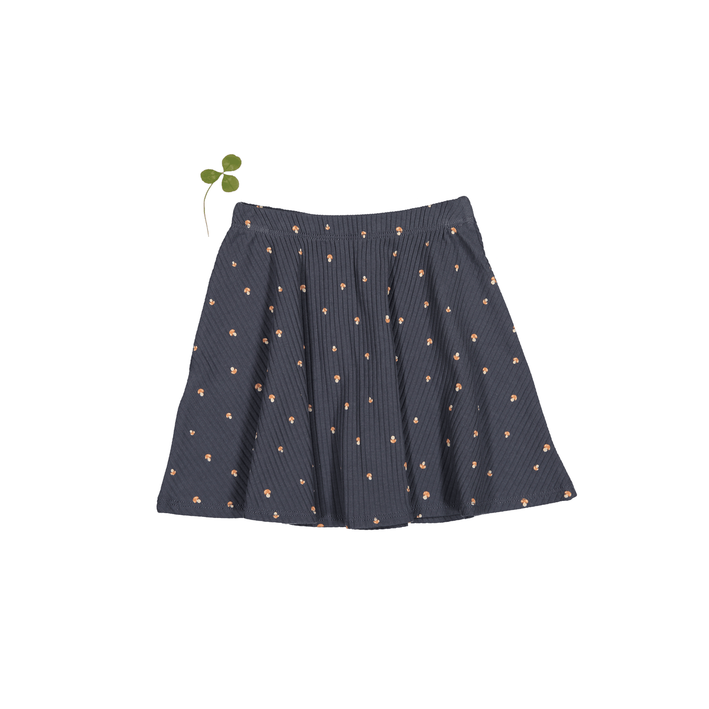 The Printed Skirt - Steel Mushroom