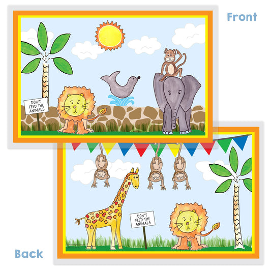 Zoo Friends Kids Placemat