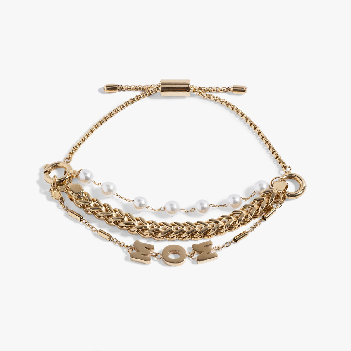 Mom Pearl Stranded™ Bracelet Set