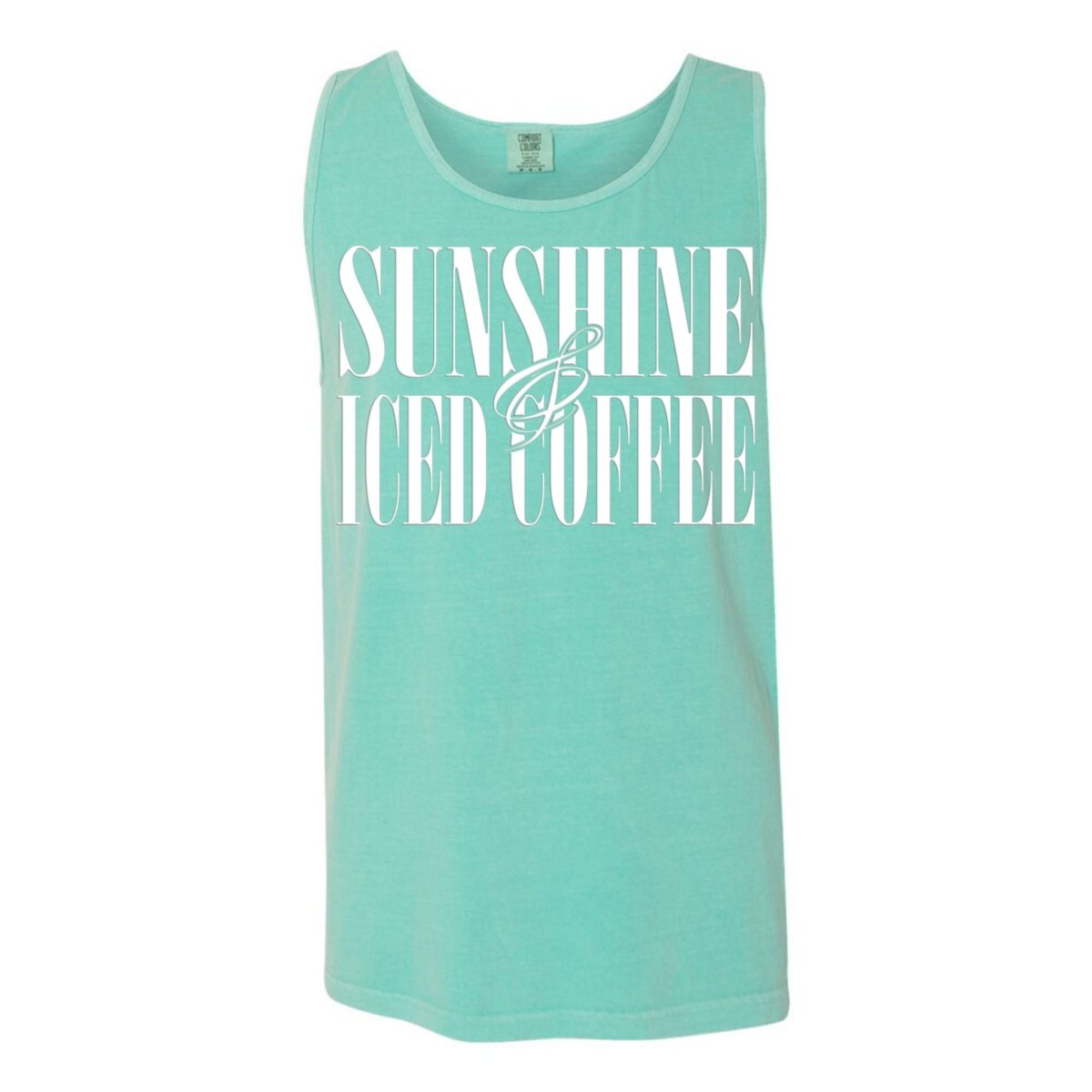 'Sunshine & Iced Coffee' PUFF Tank Top