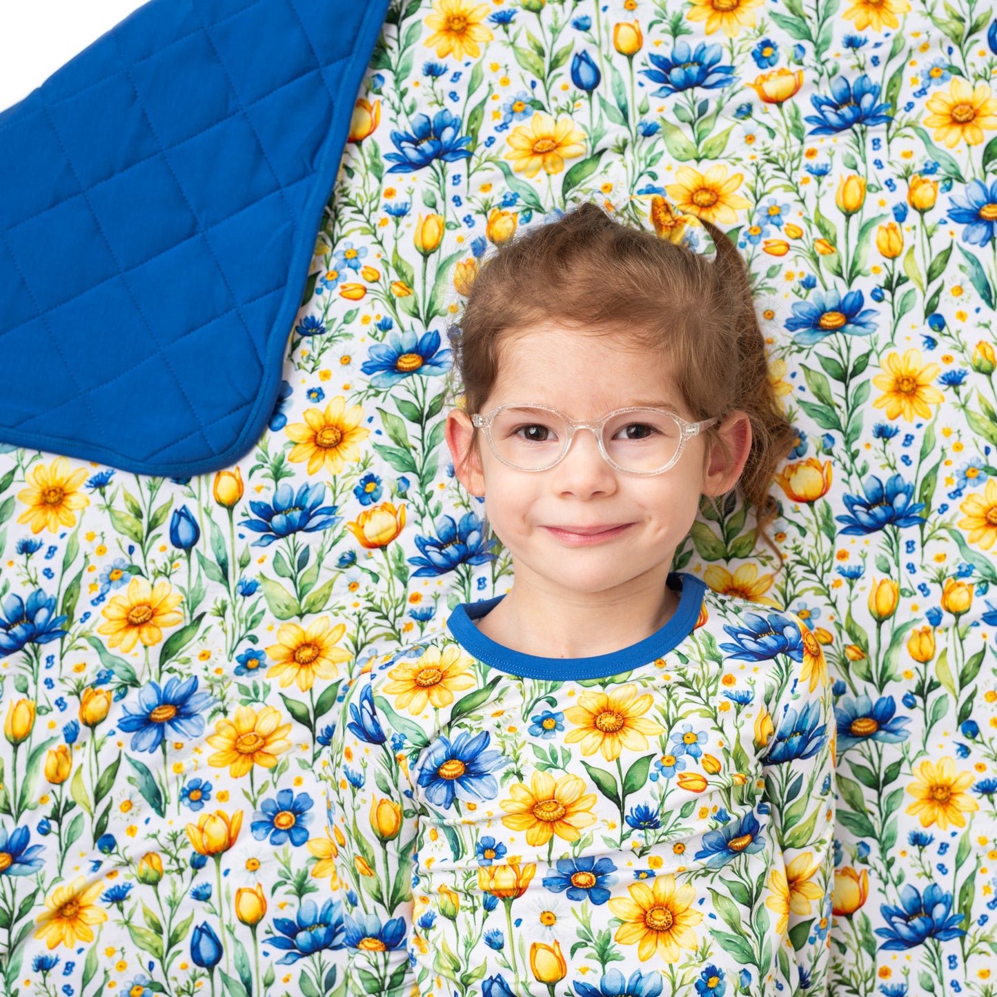 Sunshine Meadows | Bamboo Quilted Toddler Blanket