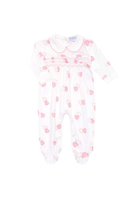 Sweetheart Smocked Footie