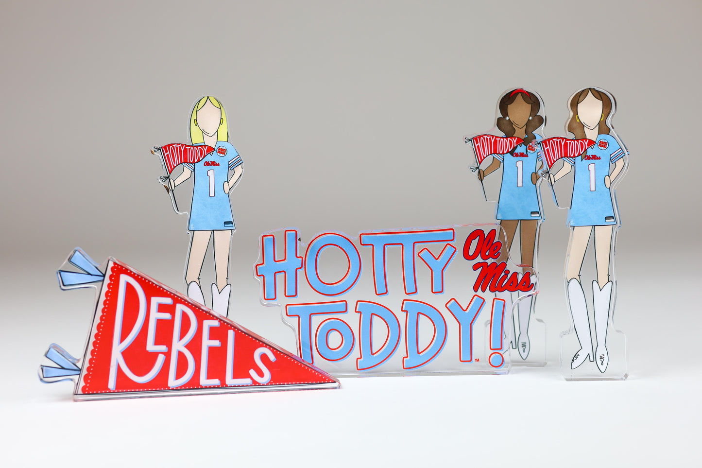Rebels Pennant Flag Acrylic Block Shelfie