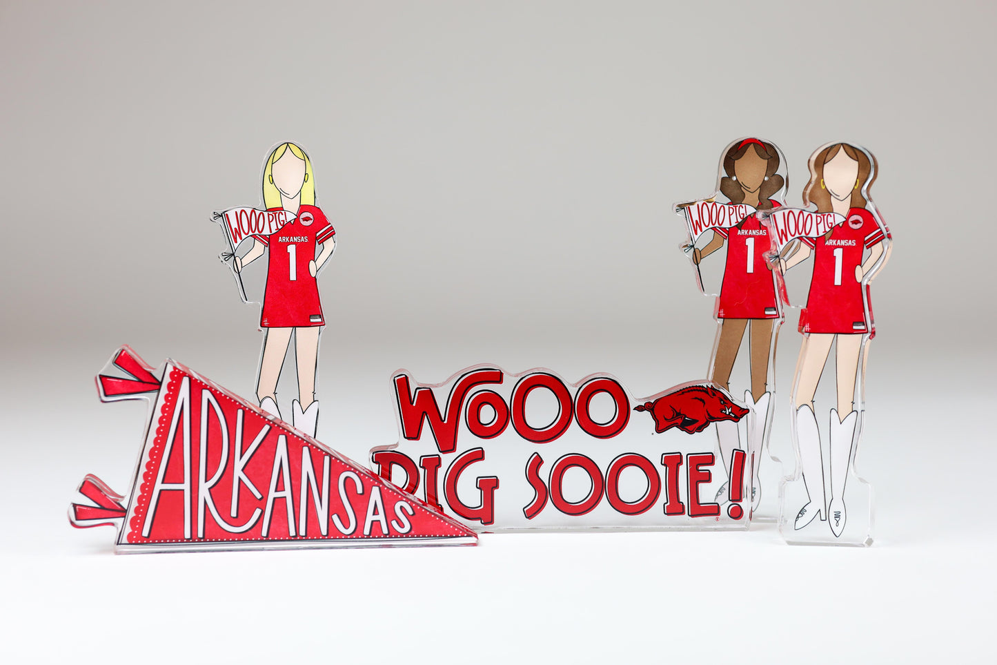 Arkansas Girls Acrylic Block Shelfie