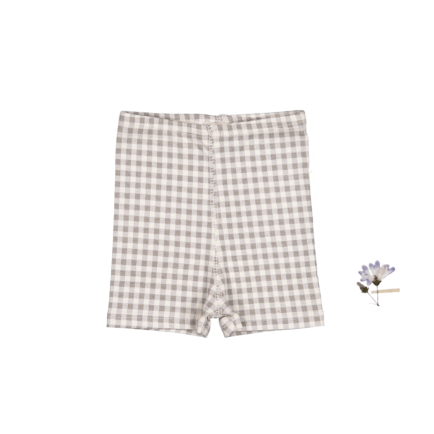 The Printed Short  - Taupe Gingham