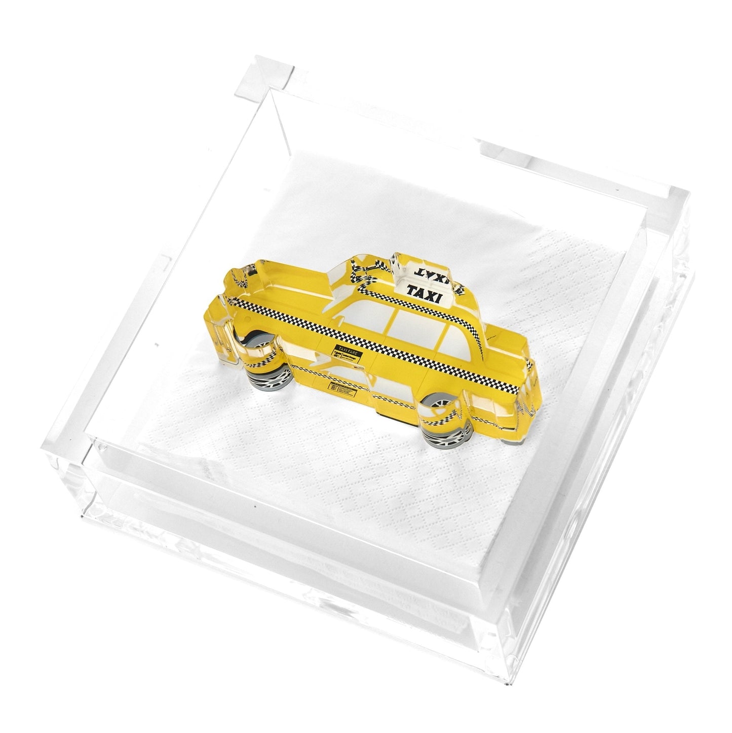 Taxi Acrylic Cocktail Napkin Holder