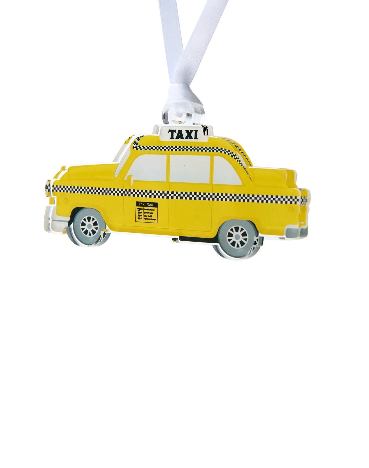 Taxi Cab Acrylic Ornament